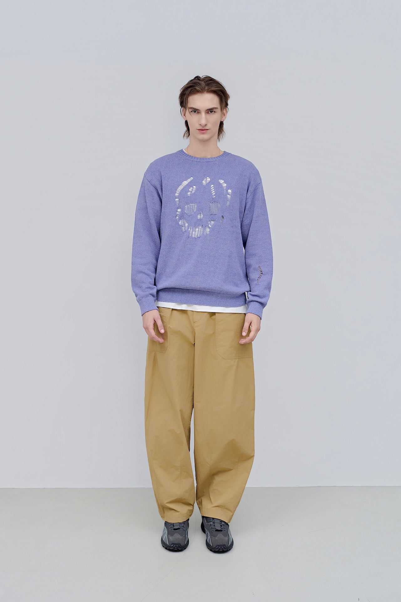 Men’s Destroyed Knit Sweater