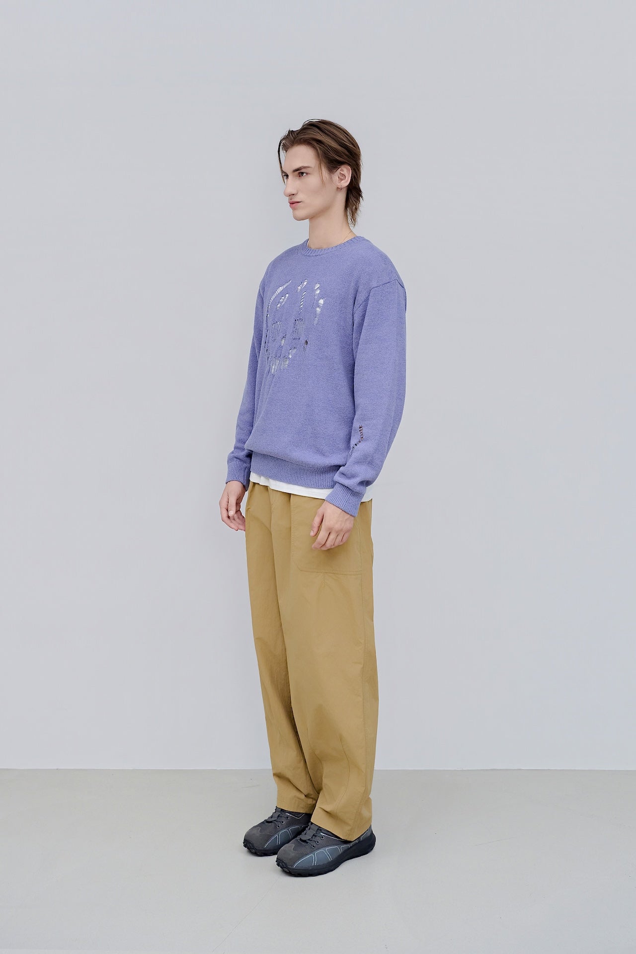 Men’s Destroyed Knit Sweater