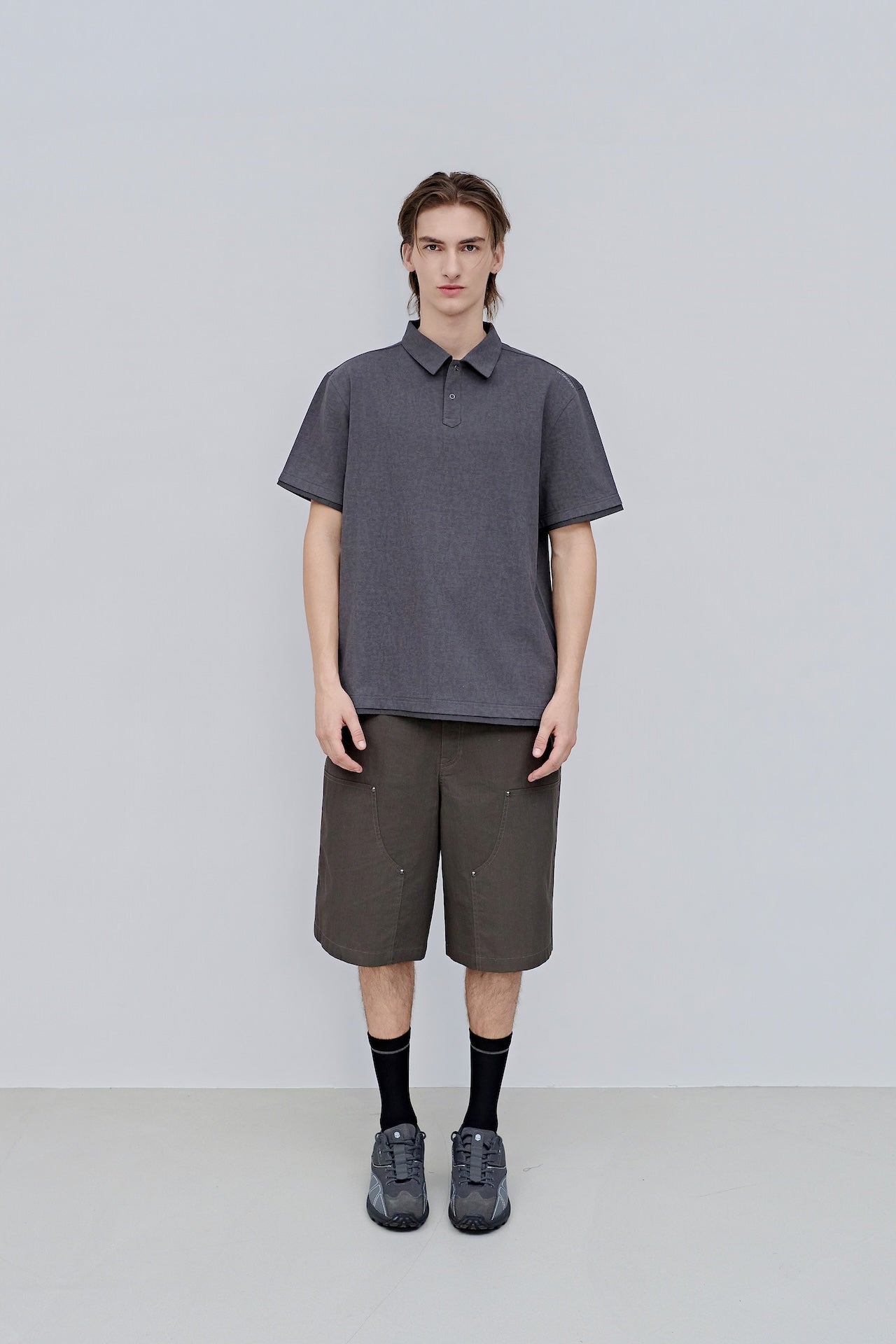 Men’s Faded Collar Polo Shirt