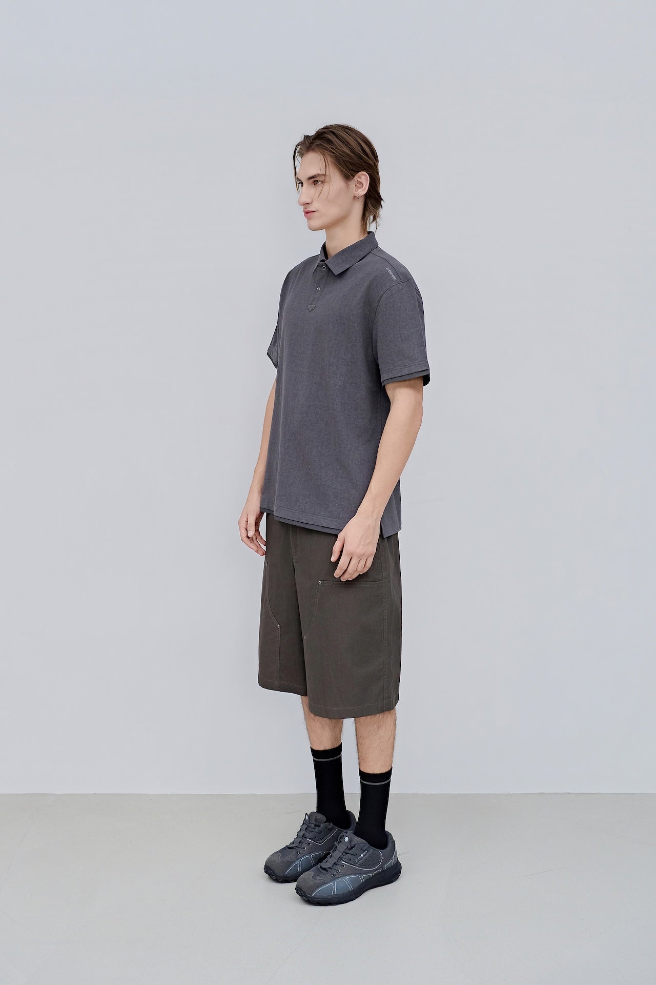 Men’s Faded Collar Polo Shirt