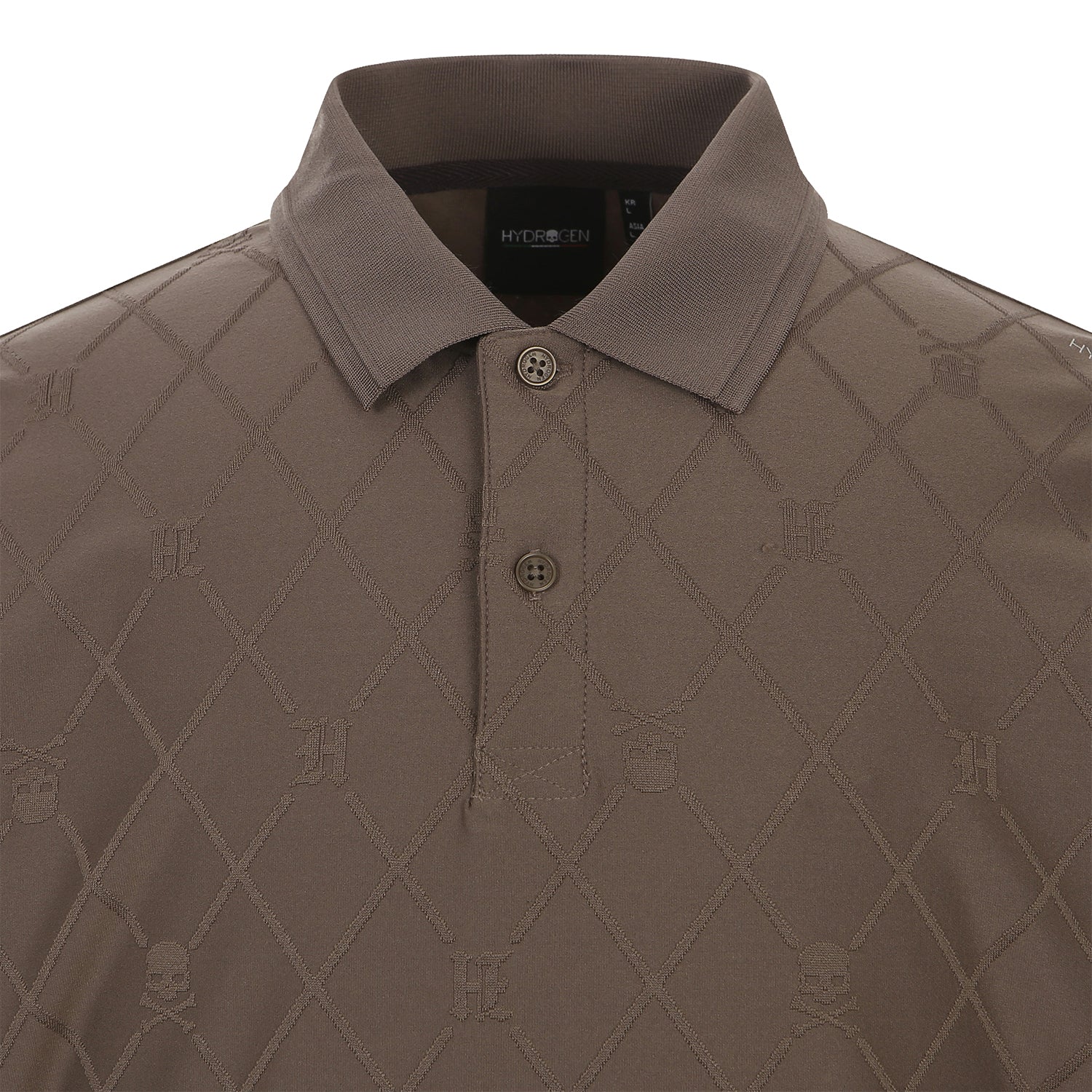 Jacquard Collar Polo Shirt