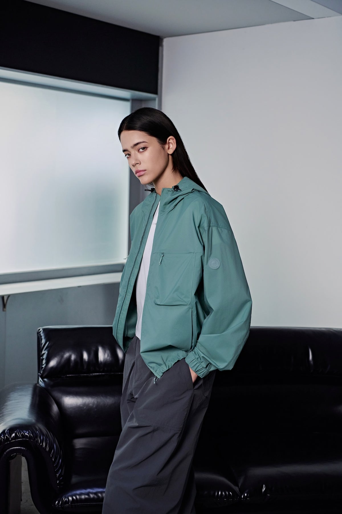 Unisex Equilibrium Hooded Windbreaker