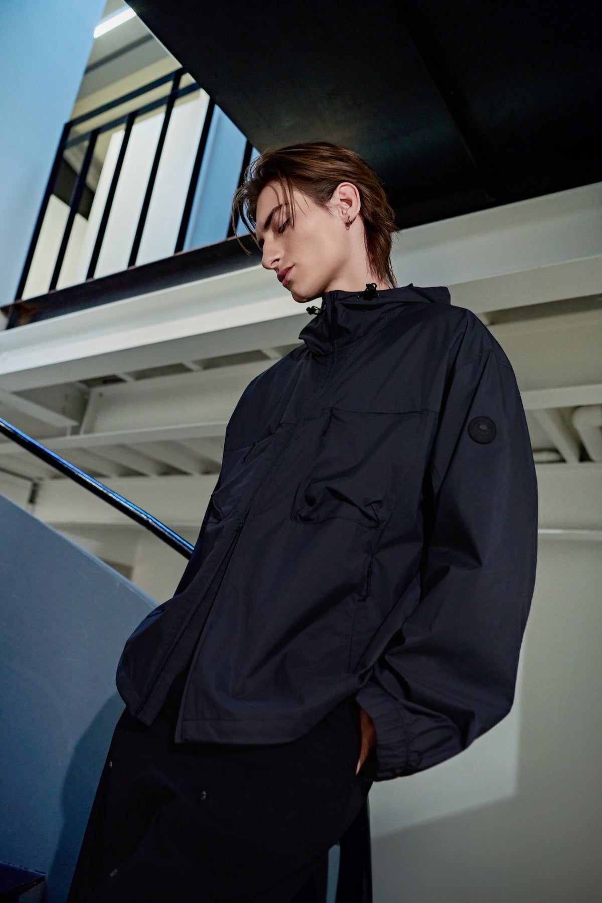 Unisex Equilibrium Hooded Windbreaker