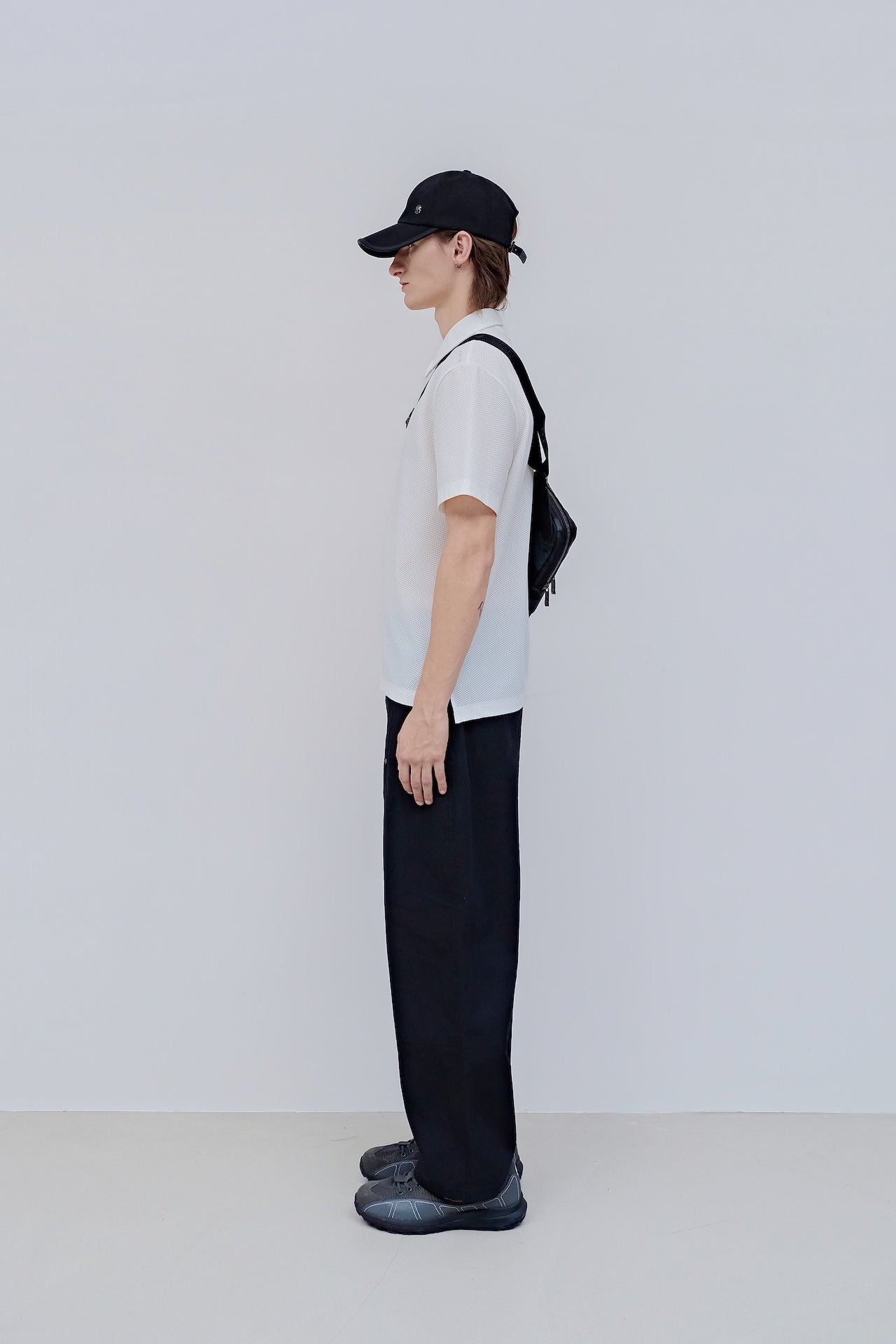 Men’s Waffle Collar Polo Shirt