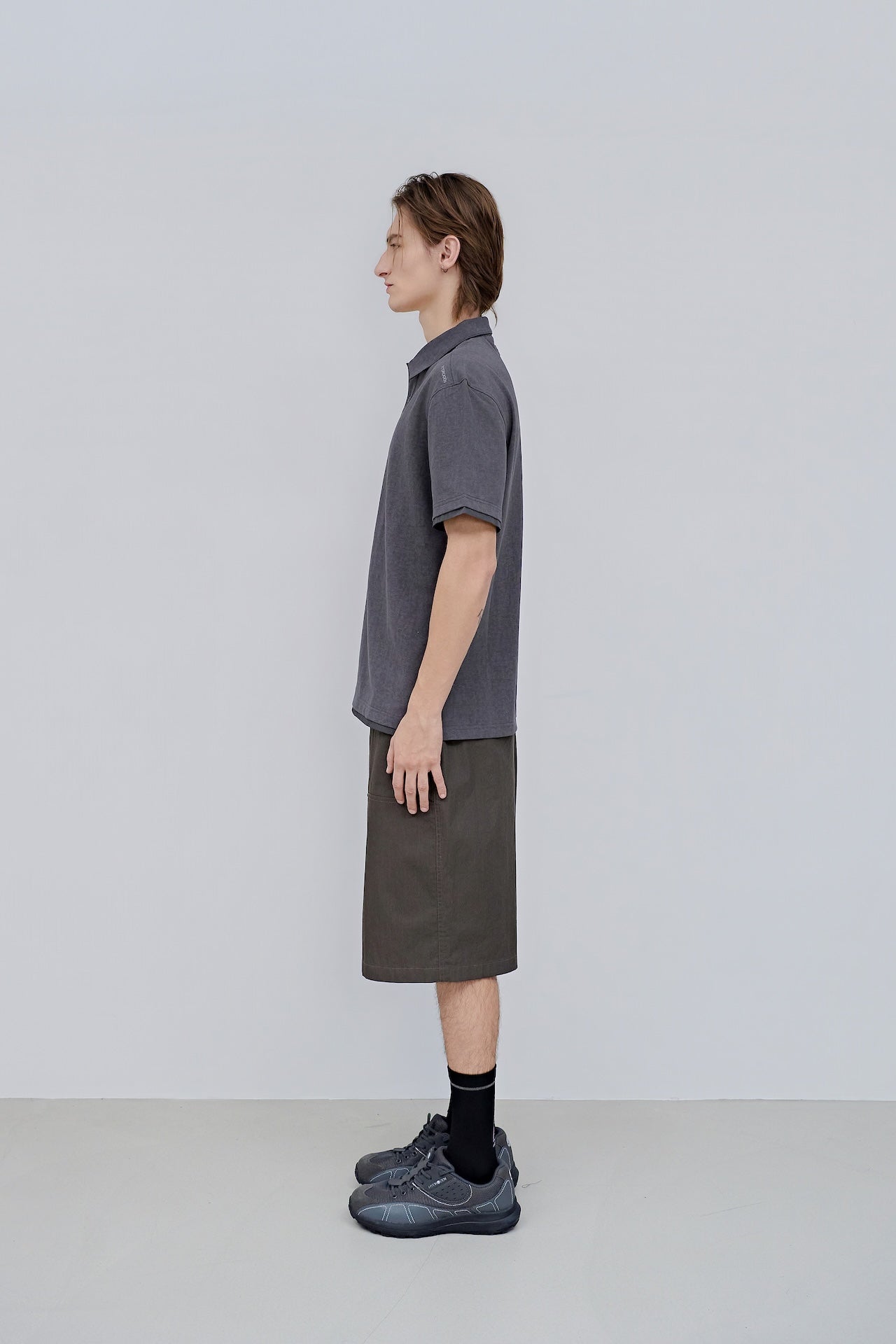 Men’s Faded Collar Polo Shirt