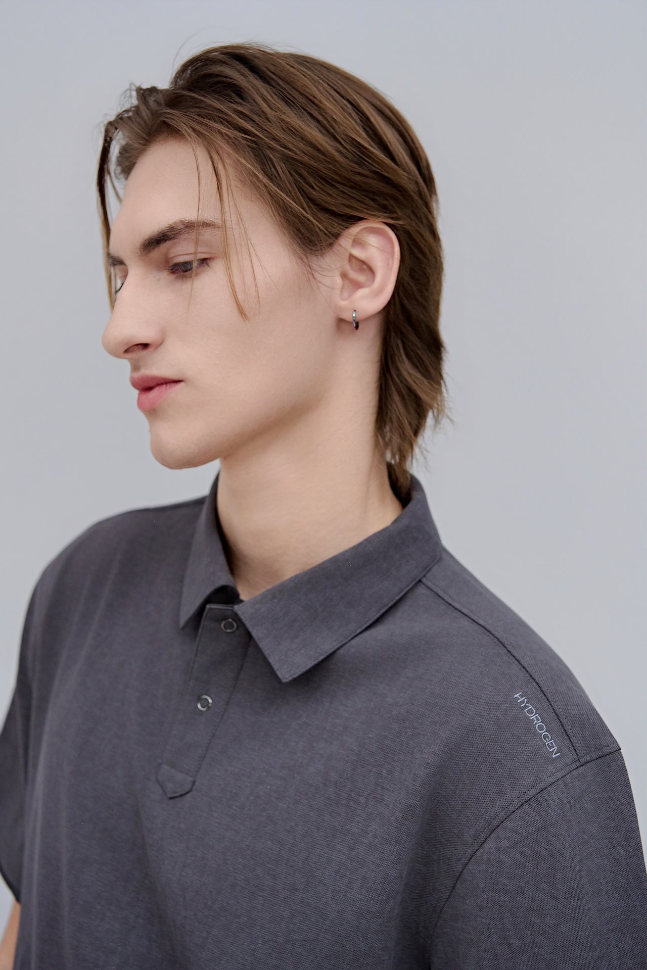 Men’s Faded Collar Polo Shirt