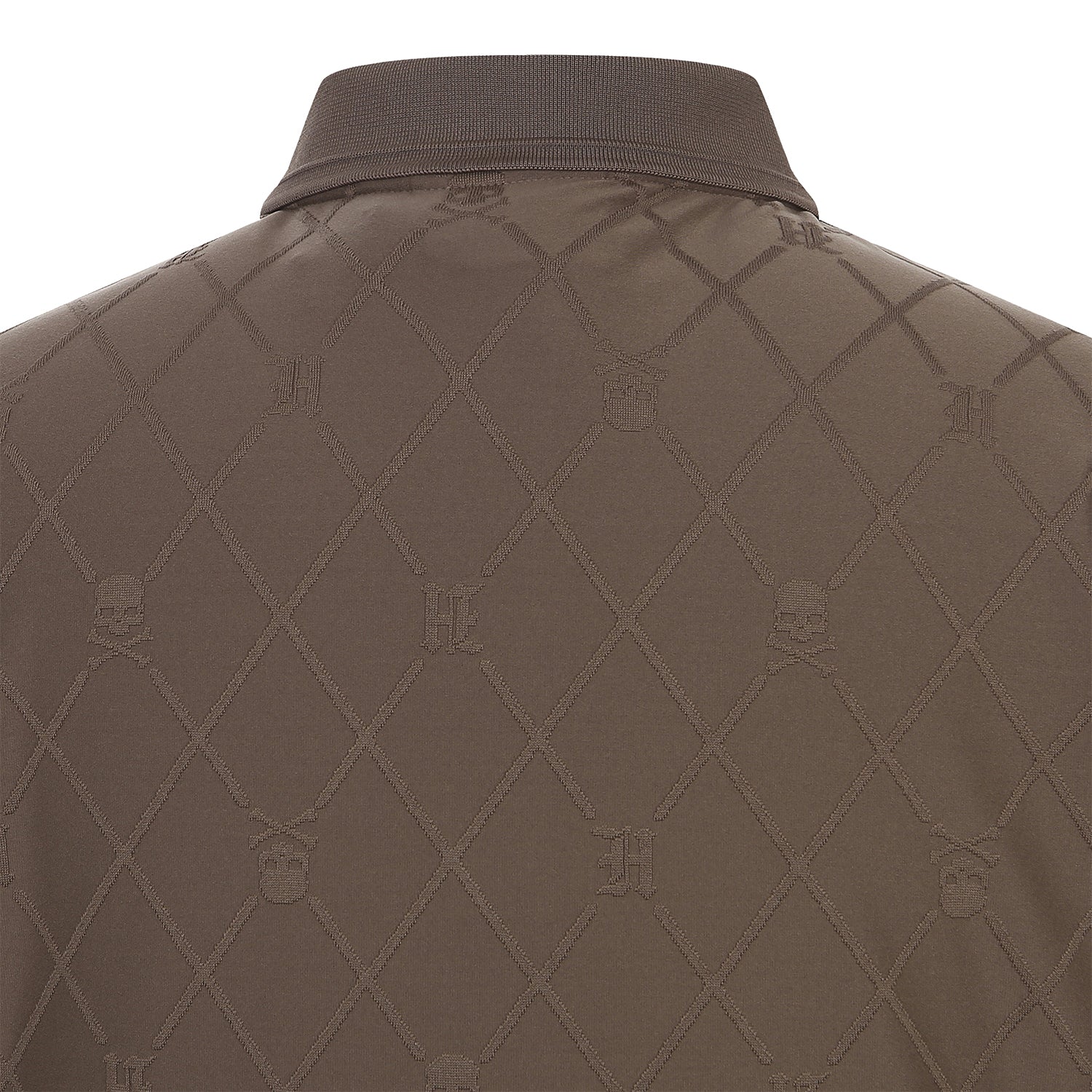 Jacquard Collar Polo Shirt